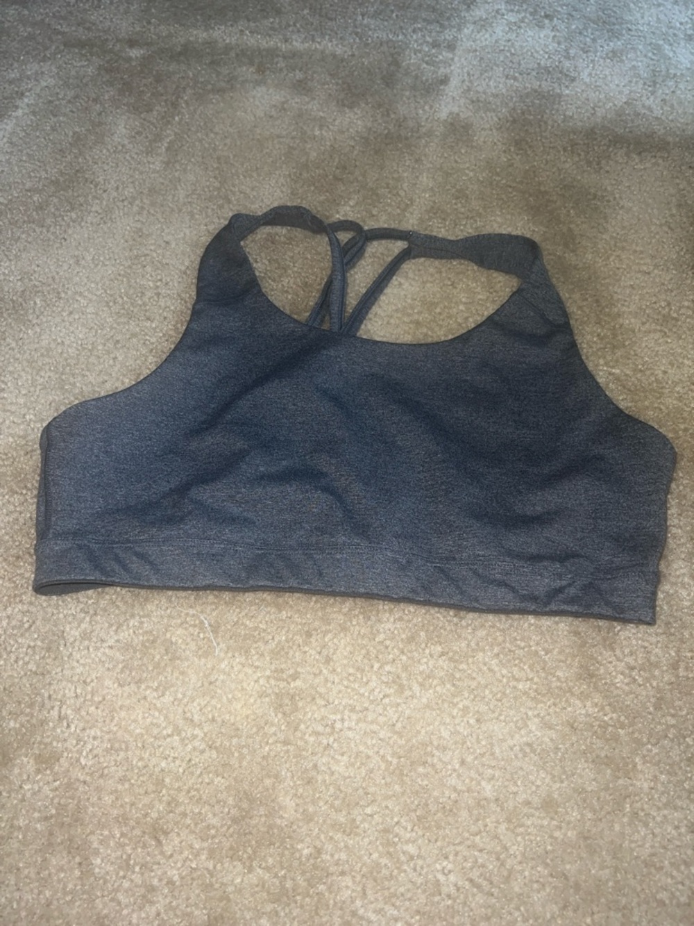 Old Navy Charcoal Strappy Back Sports Bra
